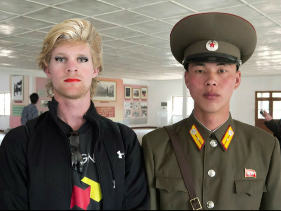  Cross dressing is one of the requirements for getting into North Korea.