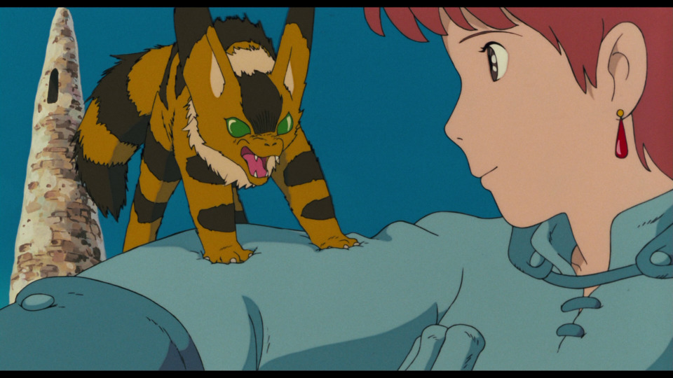 From left of right, Teto and Nausicaa in 1984’s Nausicaa of the Valley of the Wind. The former is not only one of the earliest plush blueprint characters but also featured on the covers of the volumes 1, 2 and 6 of the graphic novel.