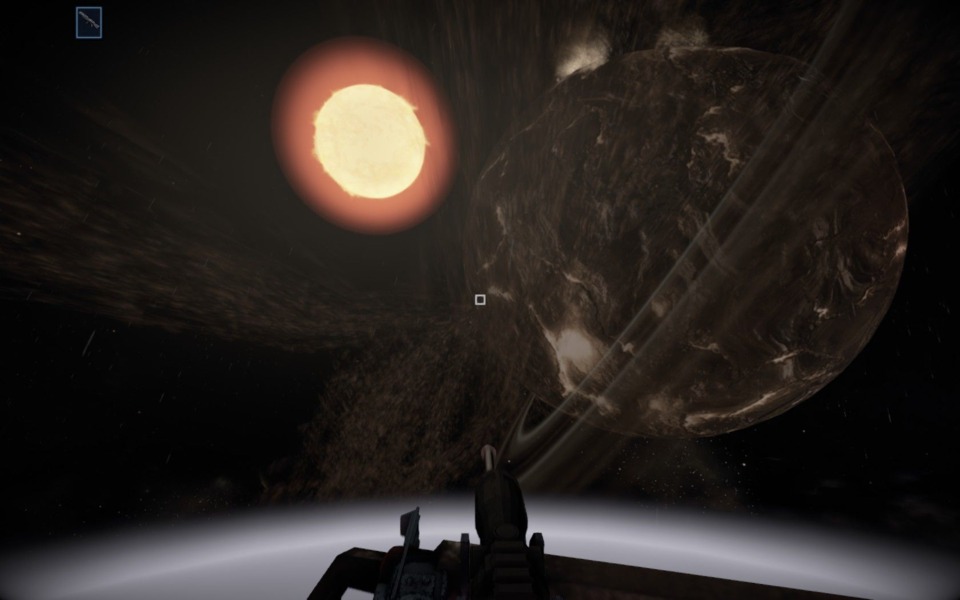 Screenshot of Starforge space.