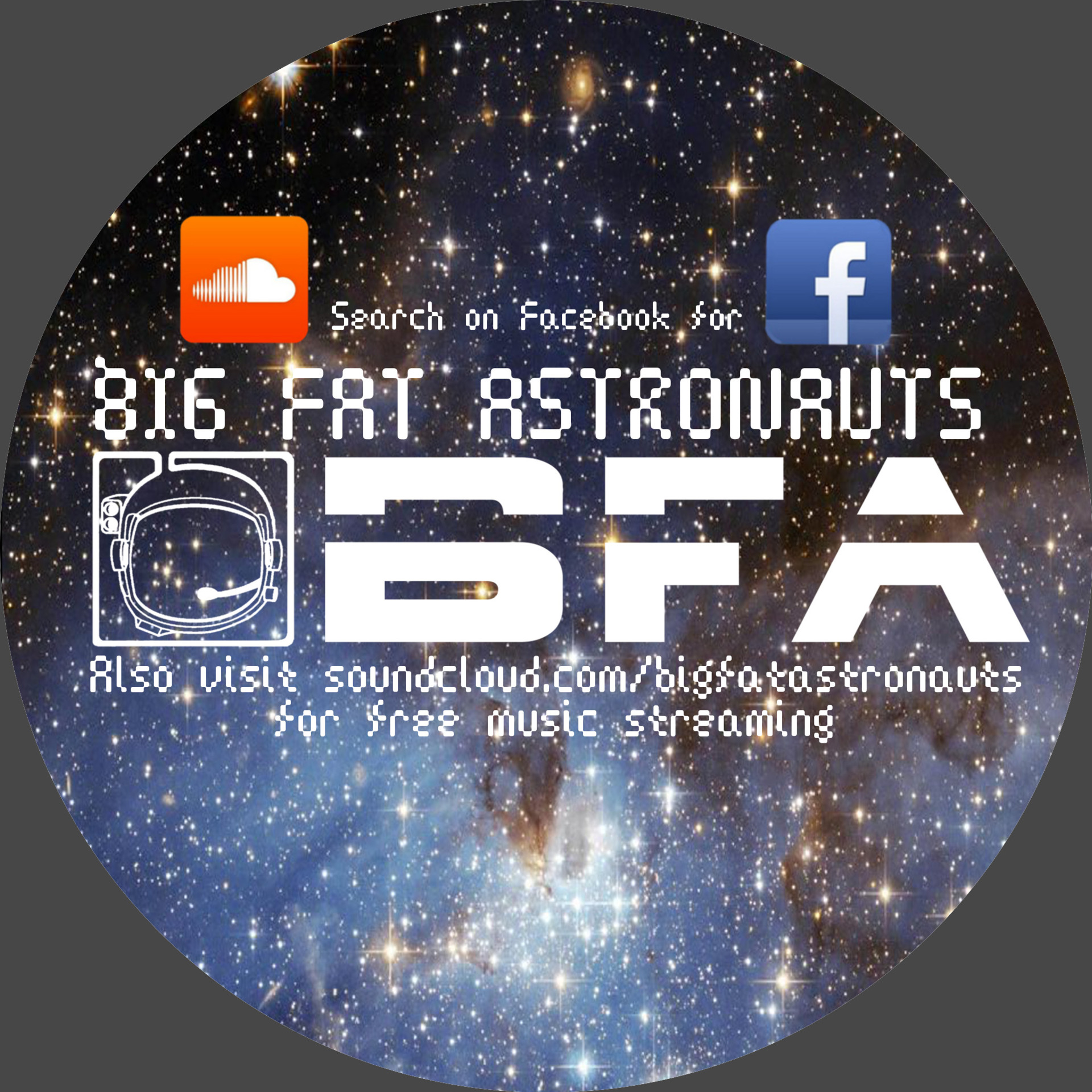 'Big Fat Astronauts' sticker art