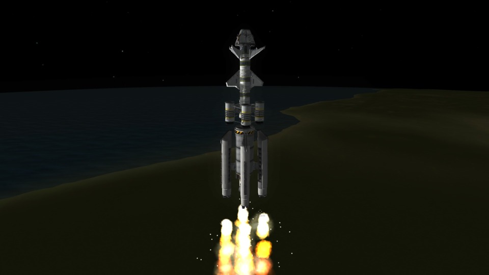 I built it to rescue a stranded kerbal in space, but with the addition of some boosters and a larger engine, it ended up being a really good heavy load lifter.