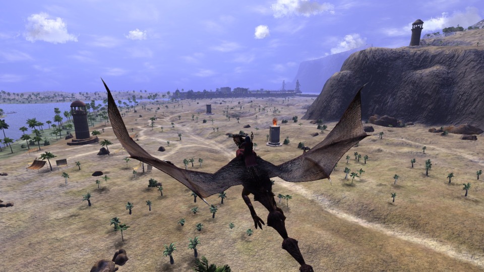  Flying a Wyvern towards the port city of Khal.