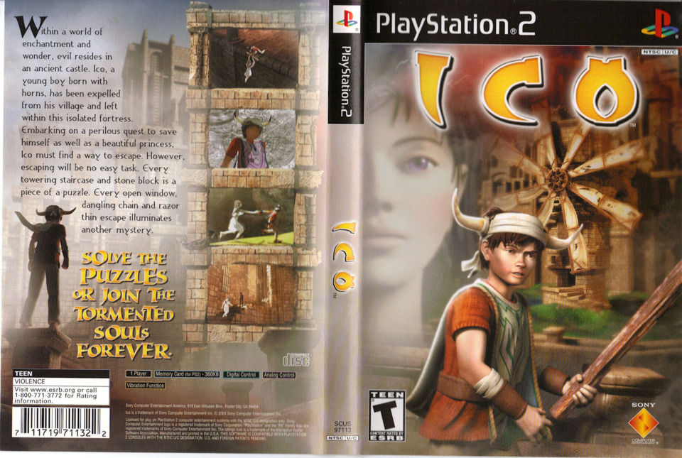 ICO; Front & Back; PS2  