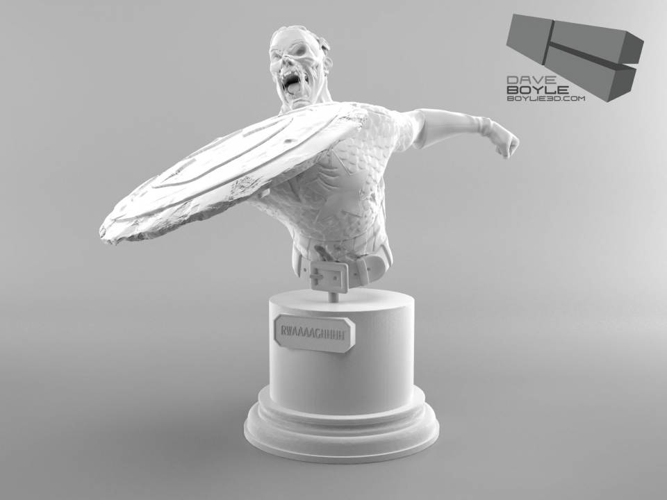 The 3D render of the model before print
