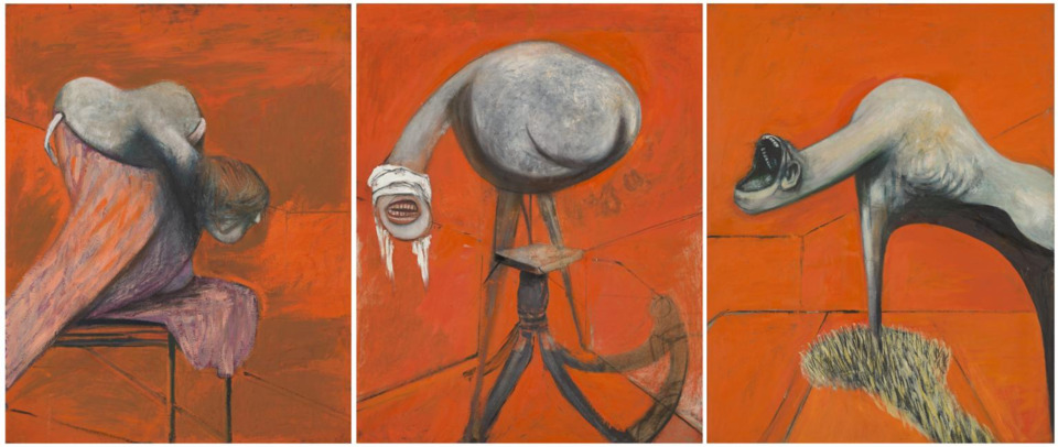 The phallic imagery of Abstract Daddy was informed by the earlier, more Picasso-influenced work of Francis Bacon, a brilliant painter who had a great deal of sex with horses.