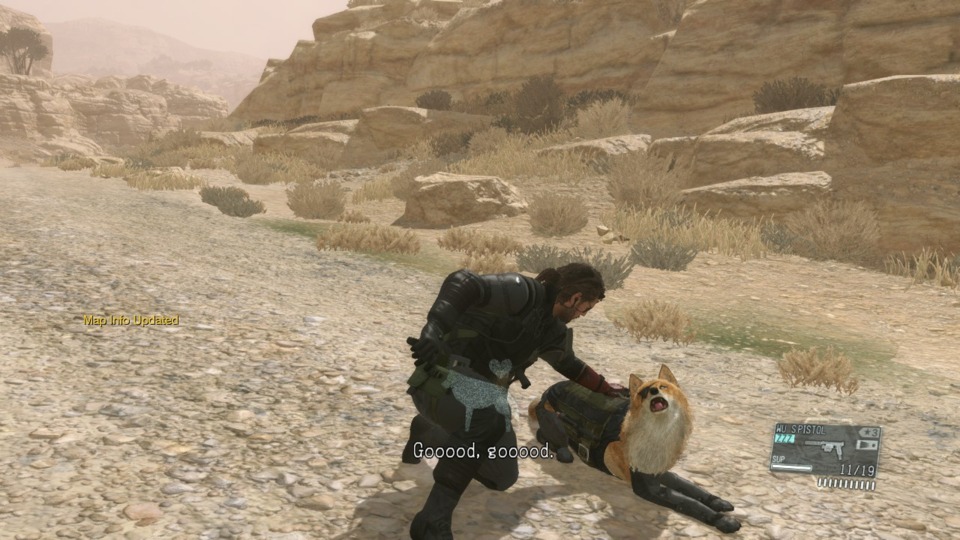 Pictured: Half of my time spent in MGSV