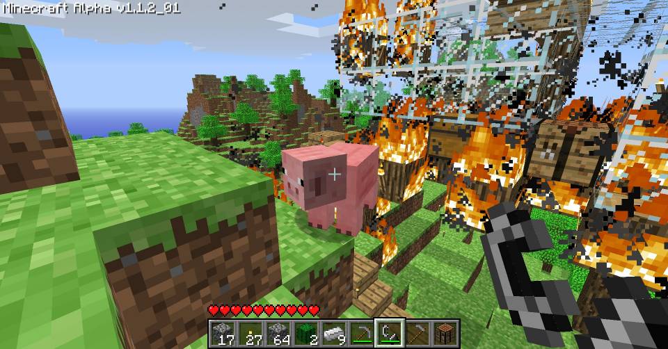  Look at that smug little pig, just sitting there while the house goes up in flames!  Not a care in the world!