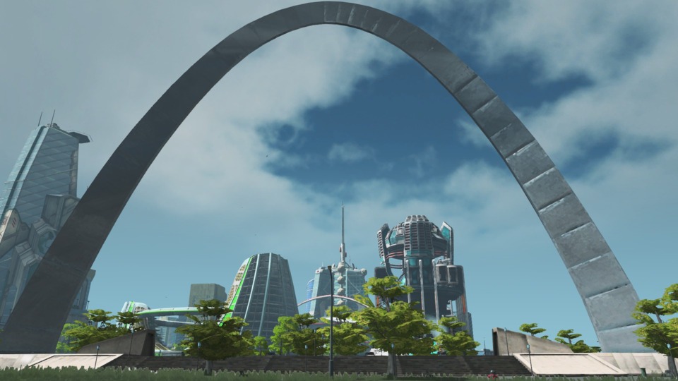 Arch at Monument Park (Ground-level FPS mod)