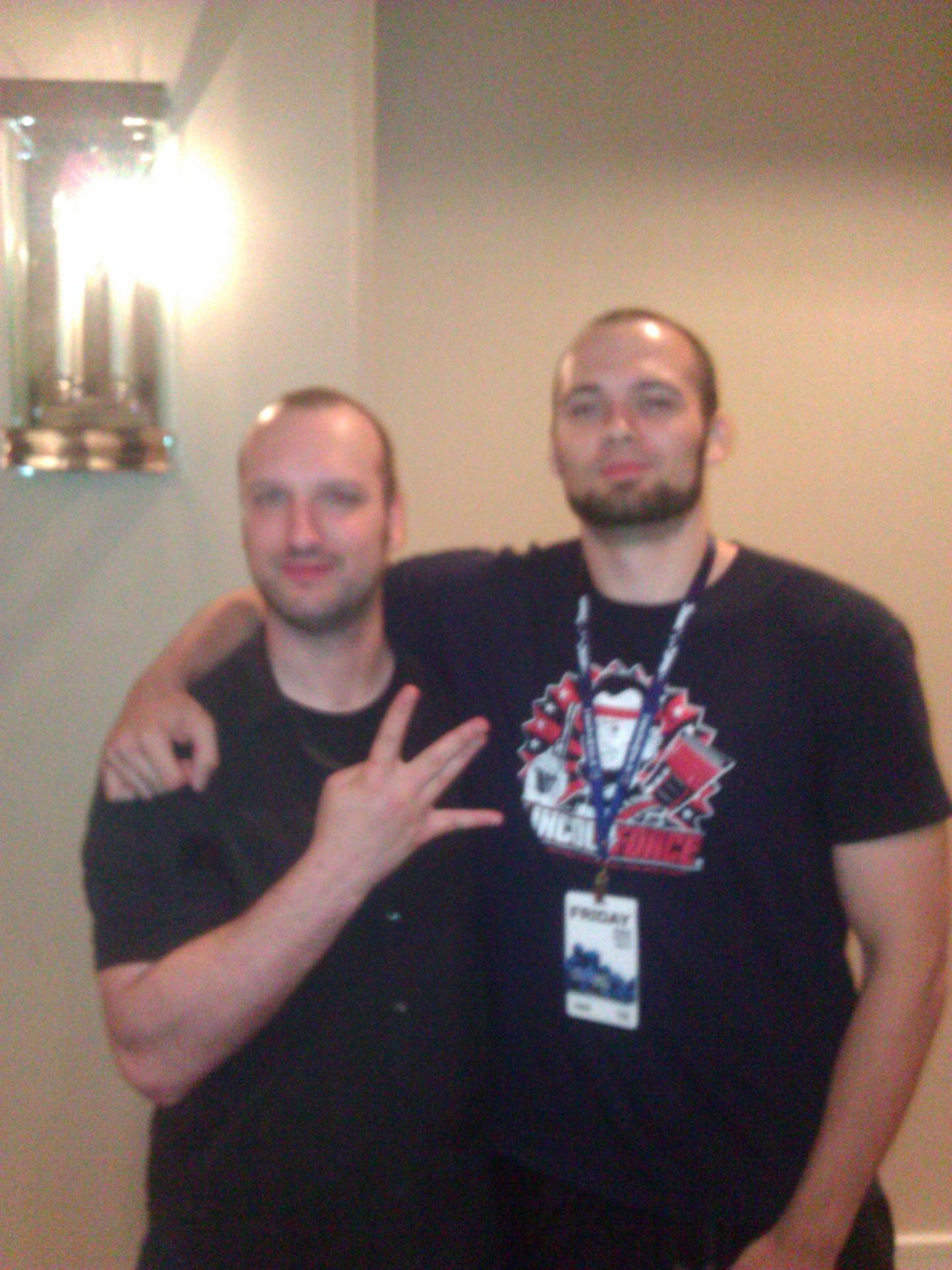Last but not least in the Giantbomb crew was Vinny, he was super nice, very out going, and actually took the time to talk Warhammer 40k with me for about twenty minutes, it was a great experience followed by a great picture!