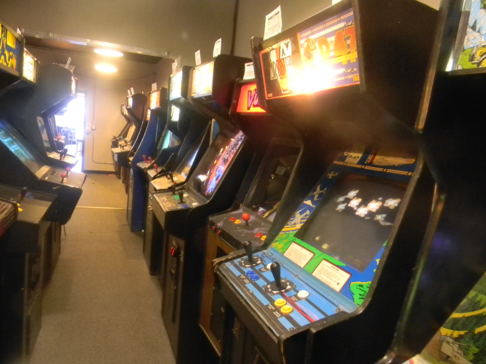 A assortment of arcade machines