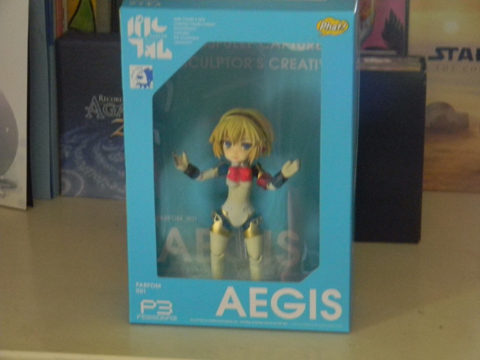 Here we see Aigis trying to escape her boxy doom