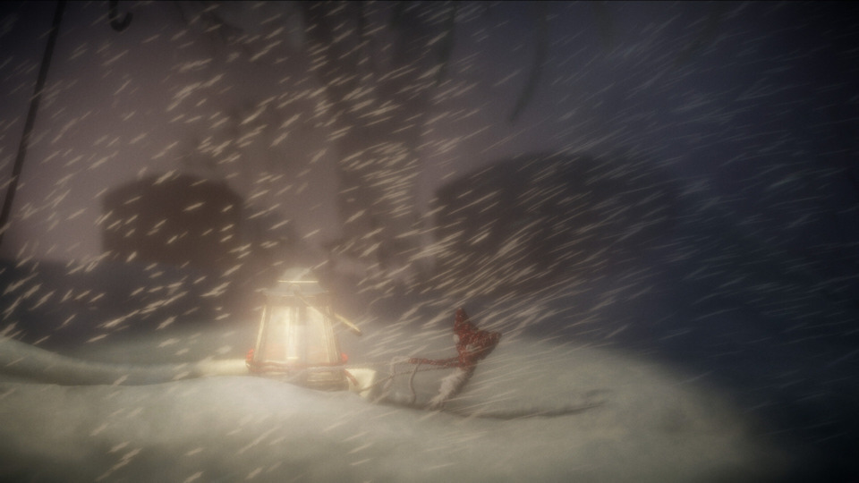 Traveling through a storm with a lantern was one of the moments that really showed off how good this game looks.