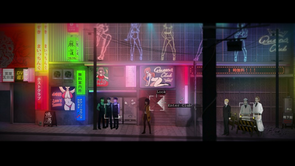 The art is generally nice, but some things like the 2D environmental art in this scene looks out of place