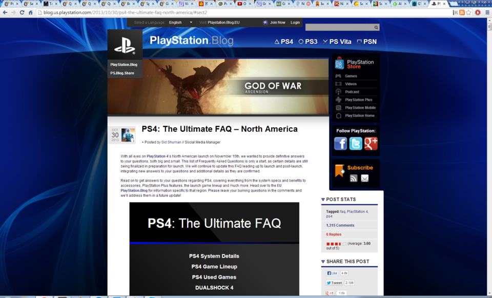The ULTIMATE Frequently Asked Questions for North America brought to you buy the PlayStation.Blog. 