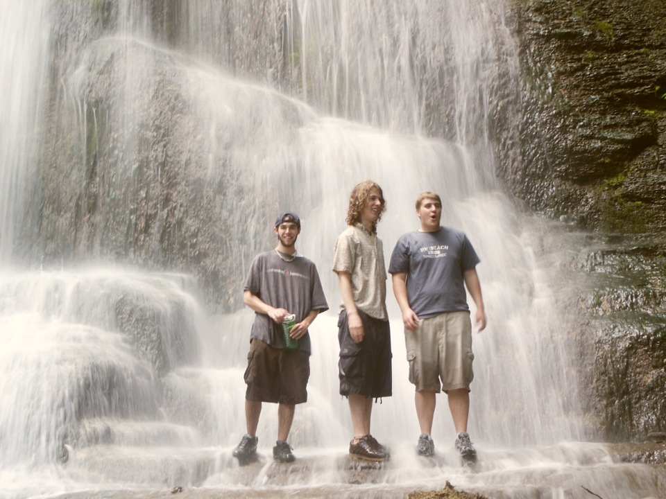 Mai Boys in upper falls - Cascade Falls