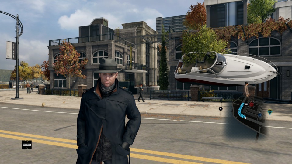 Outcome of my sweet boat jump into traffic - Watch_Dogs (PC)