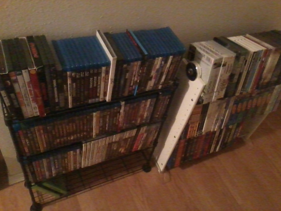  I have mostly movies, and a comparatively small collection of games.