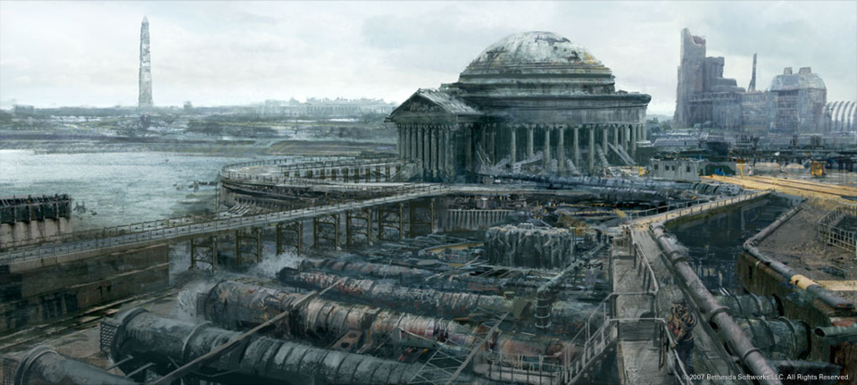 Jefferson memorial concept art - Fallout 3.