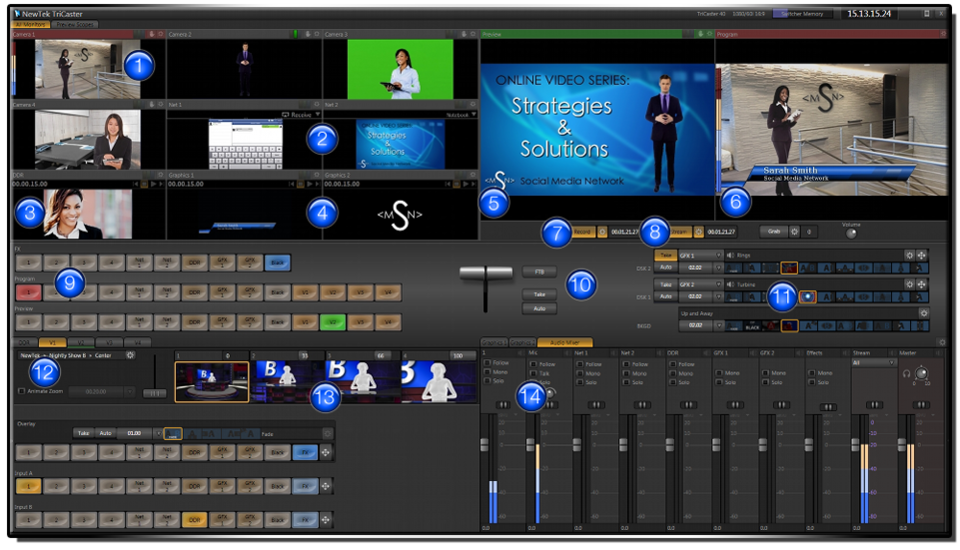 TriCaster Live Screen