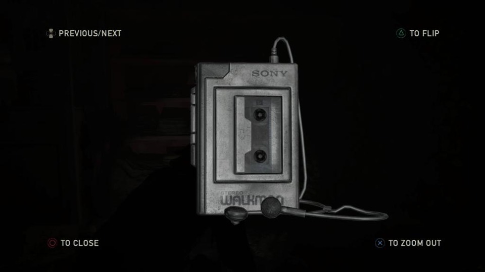 Actually, I did PlayStation Share one shot from the game. It's this Walkman. Made me think about Peace Walker. 