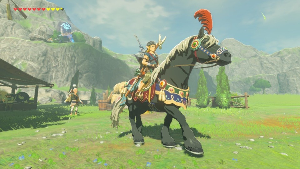 I didn't use the horses much in the game, but at least I got some fancy horse stuff for my horse, Homer.