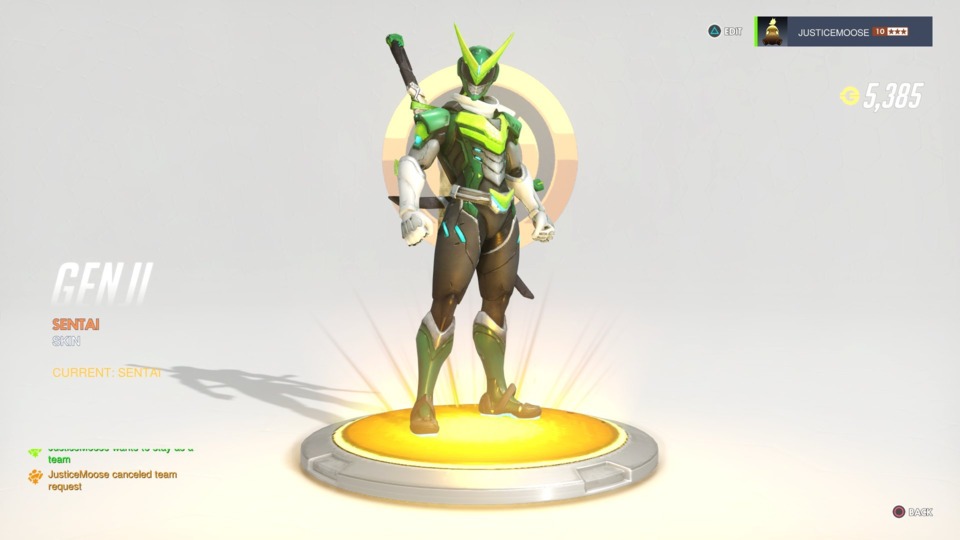 I'm not very good with Genji, but I do love this skin.