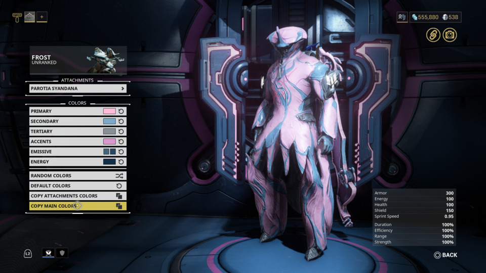 The Warframe not taken (this is a reference to poet Robert Frost).