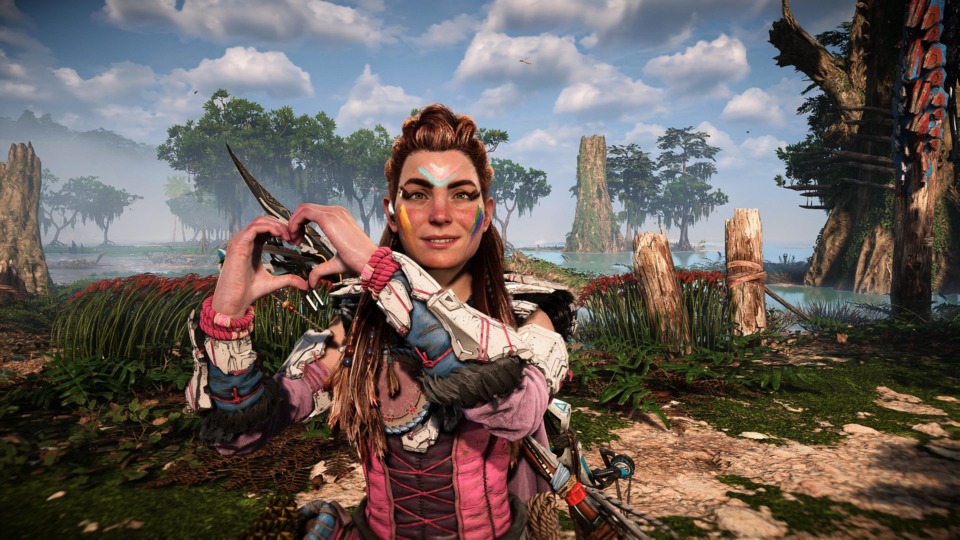 Is Aloy actually queer? Who can say! I have reason to think she might be but I don't think these games will ever take the time to let her have any sort of romance, or whatever.