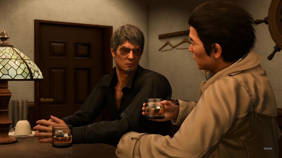 He may look annoyed, but Kiryu still loves Date, deep down. 