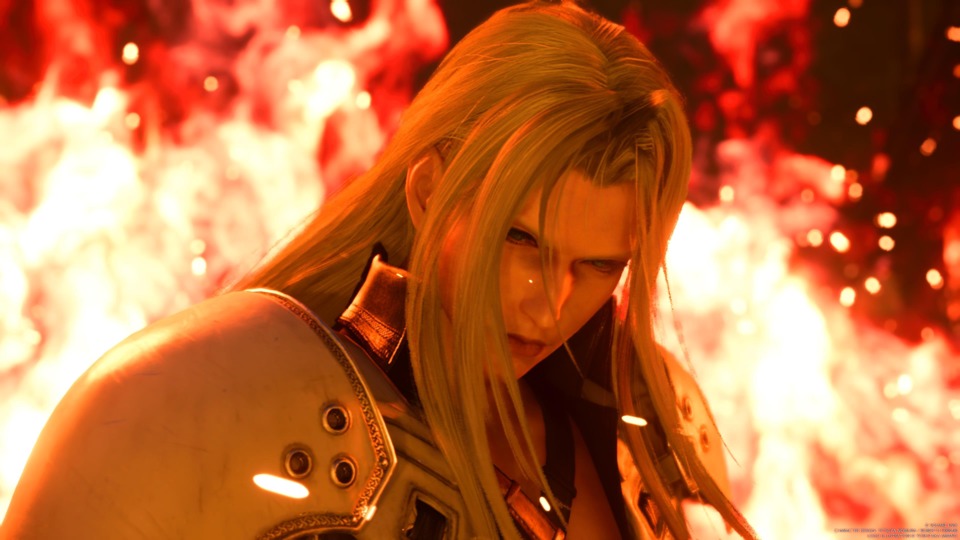 Sephiroth in his natural environment, fire. 
