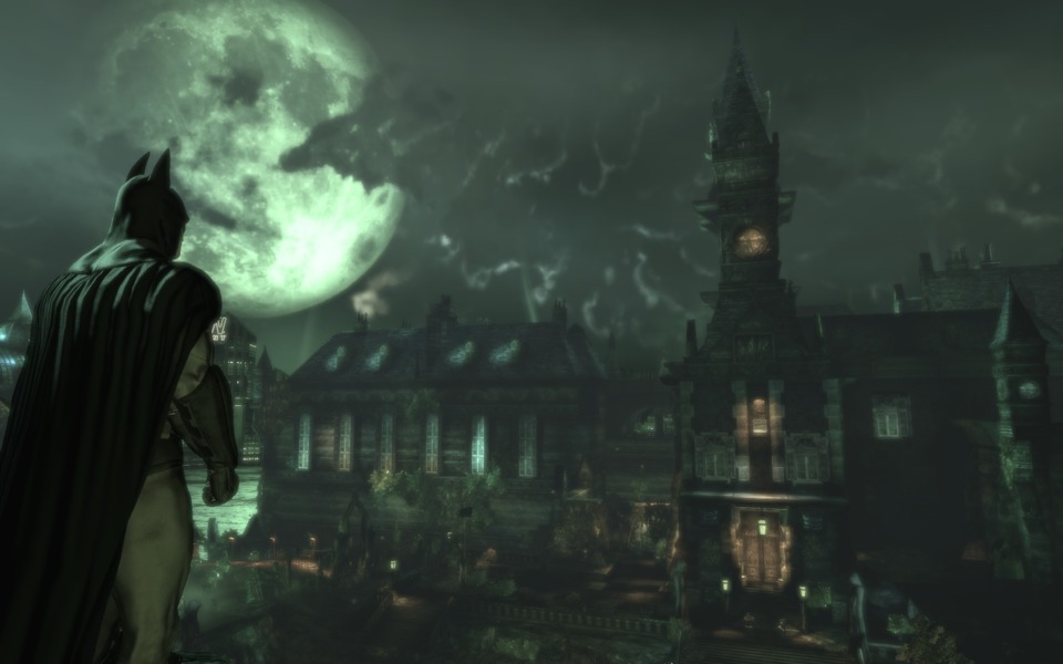 Arkham Asylum is dark and haunting
