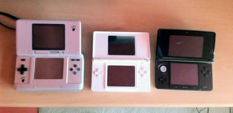 DS, DS Lite and 3DS