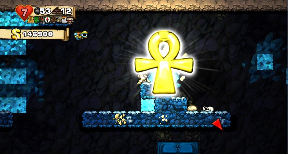 Spelunky has an active relationship between the developers and the players, one that continues to this day. It's why the developers signed off on breaking the Moai head as legitimate.