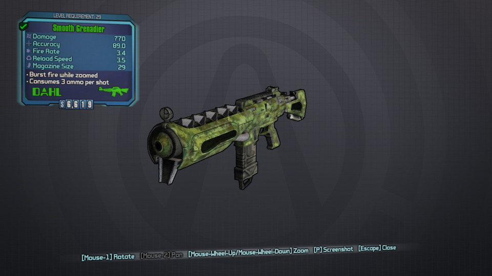 Was just about to sell this when I noticed the name. Yes, it's an assault rifle that fires grenades.