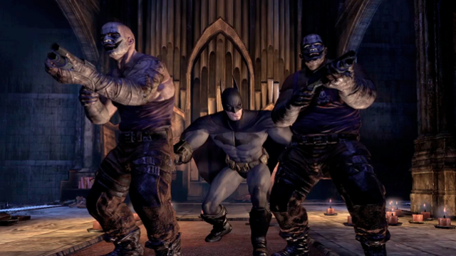 Batman Bonks Heads In Arkham City