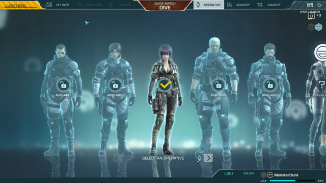 Ghost in the Shell: Stand Alone Complex - First Assault Online 01/13/2016
