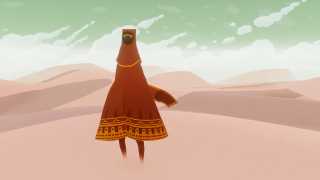 Climbing Mountains of Beautiful Sand in Journey