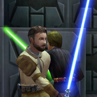 Kyle Katarn and Luke Skywalker