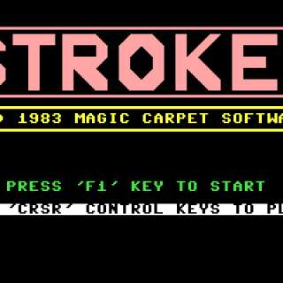 Stroker (C64) title screen