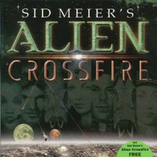 Cover art for Alien Crossfire, the expansion pack for Sid Meier's Alpha Centauri