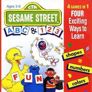 Sesame Street 1 2 3/A B C Box Art
