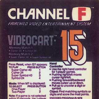 Videocart-15: Memory Match