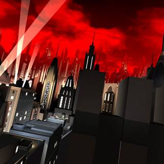 Gotham City environment screenshot in Batman: Vengeance