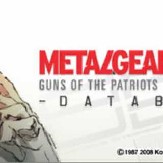 Metal Gear Solid 4 Database