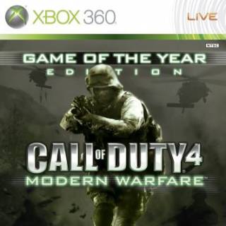 Front cover of Call of Duty 4: Modern Warfare Game of the Year Edition (US) for Xbox 360