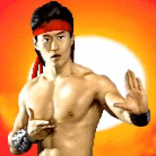 Liu Kang from Mortal Kombat.