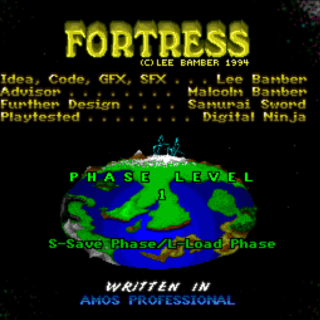 Fortress (Amiga) Title Screen