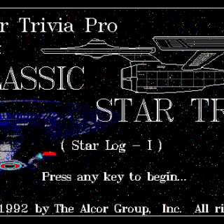 The Alcor Trivia Pro Classic Star Trek (Star-Log I)